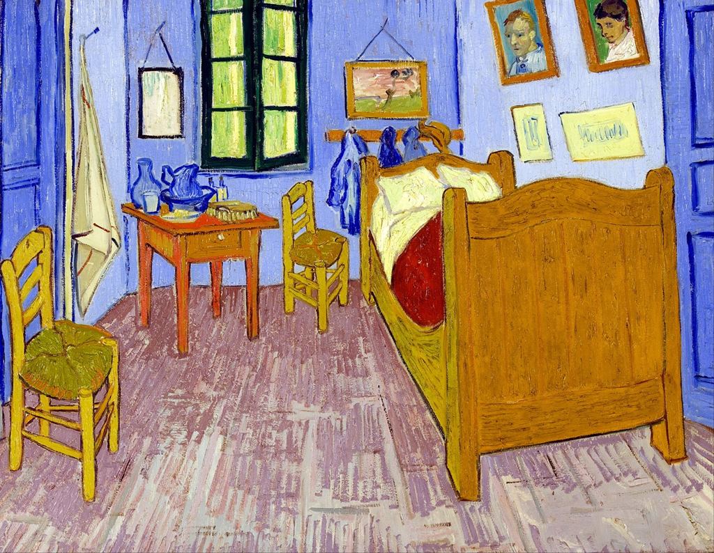 Van Gogh, festmény St Remy elmegyógyintézetbeli szobáról