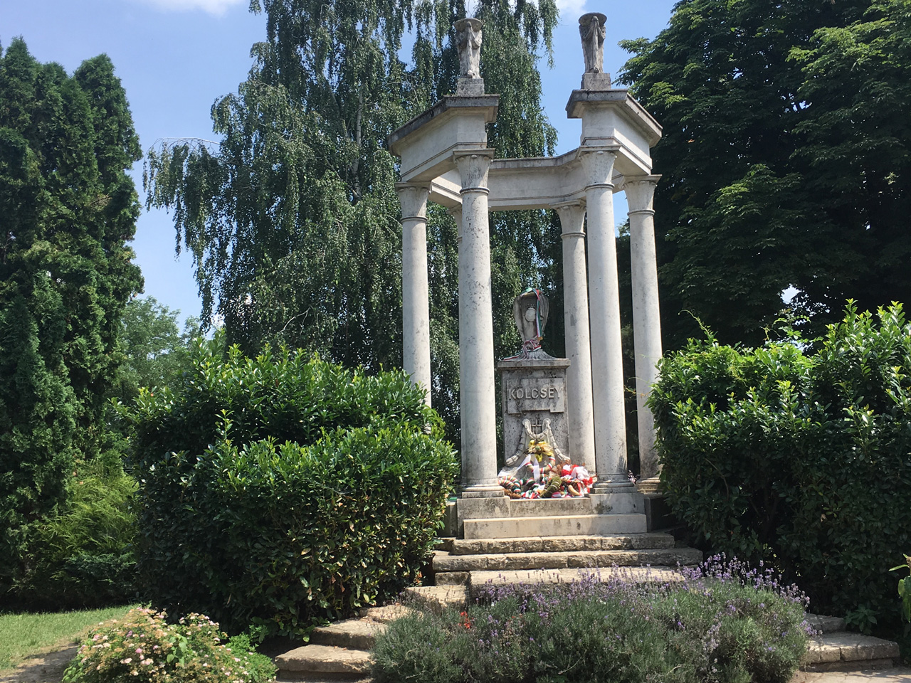Kölcsey emlékmű, szatmárcsekei temető