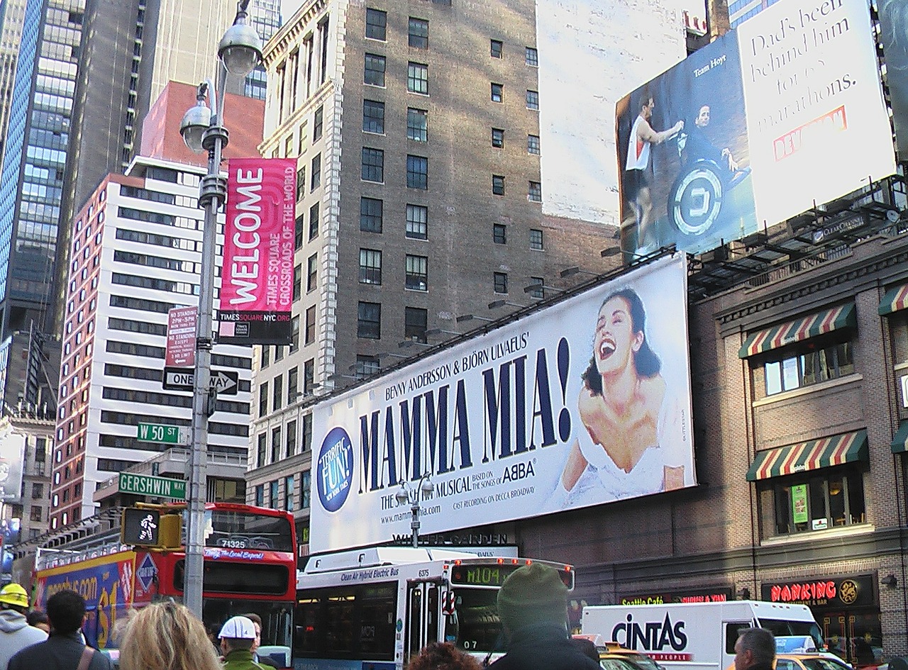 Broadway színházak, musical, Time Square